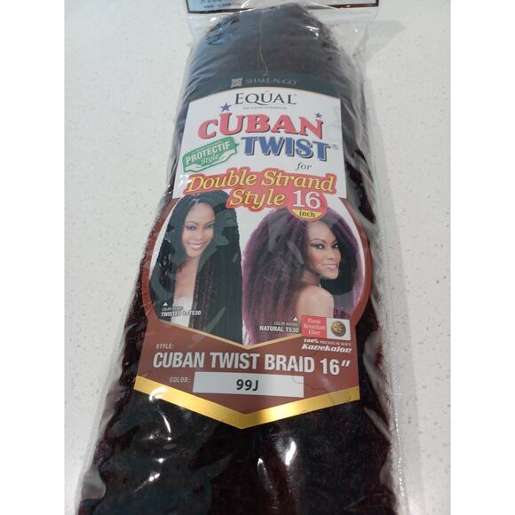 NEW NIP Equal Cuban Twist Double Strand Style 12' Color 99J - Picture 2 of 3